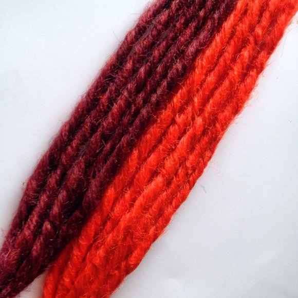 20 Red Burgundy Dreads Dreadlocks Hair Extensions